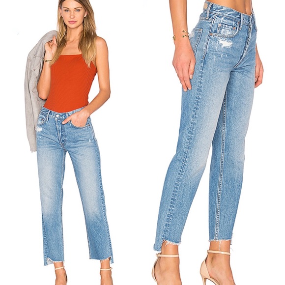 grlfrnd denim helena high rise